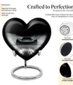 heart-shaped car urn