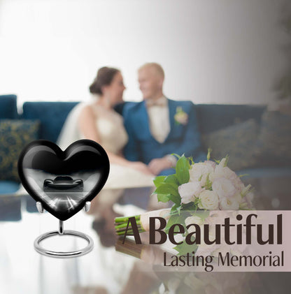 heart-shaped car urn