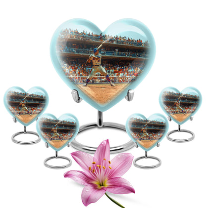 shaped baseball urn 