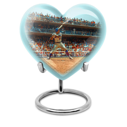 shaped baseball urn 