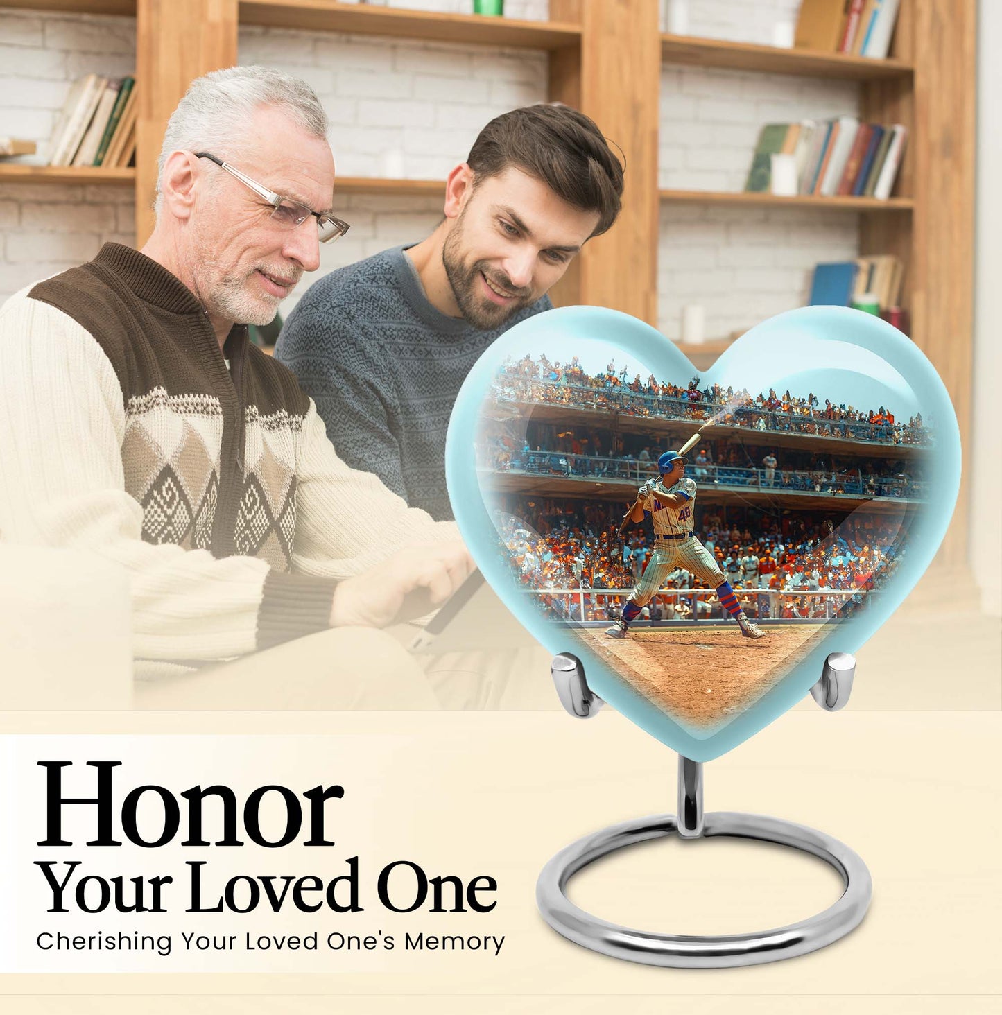 shaped baseball urn 