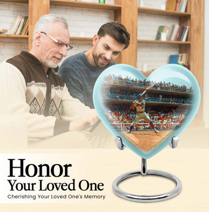 shaped baseball urn 