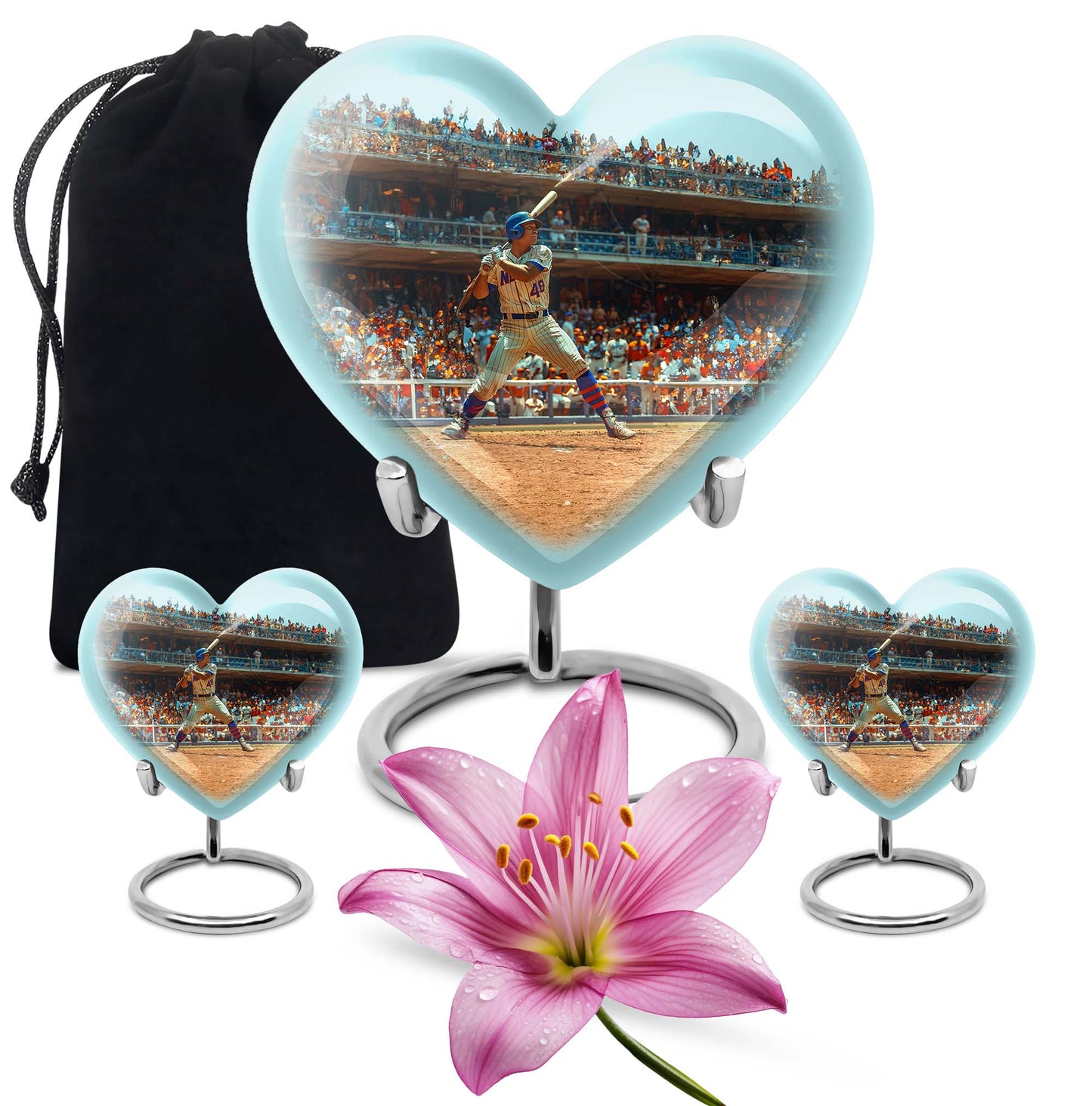 shaped baseball urn 