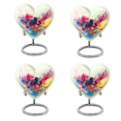 Heart shaped baseball urn 