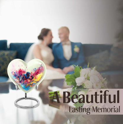 Heart shaped baseball urn 