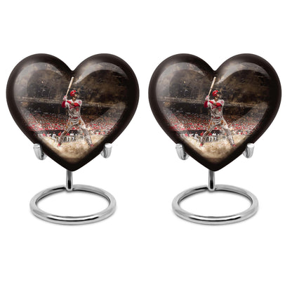 butterfly themed baseball urn 