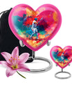 heart-shaped baseball urn