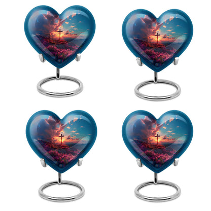 Cross Theme 3 Inch Keepsake Pack of 4