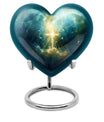 Heart Aurora Borealis design Urn