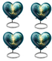 Heart Aurora Borealis design Urn