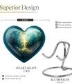 Heart Aurora Borealis design Urn