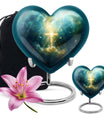 Heart Aurora Borealis design Urn