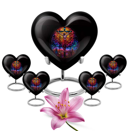 10-inch heart-shaped gramophone-themed cross 