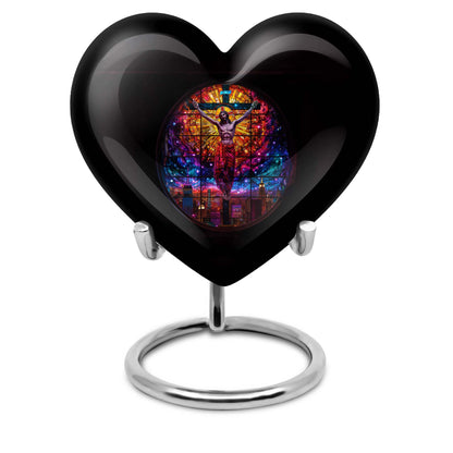 10-inch heart-shaped gramophone-themed cross 