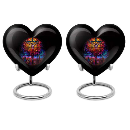 10-inch heart-shaped gramophone-themed cross 