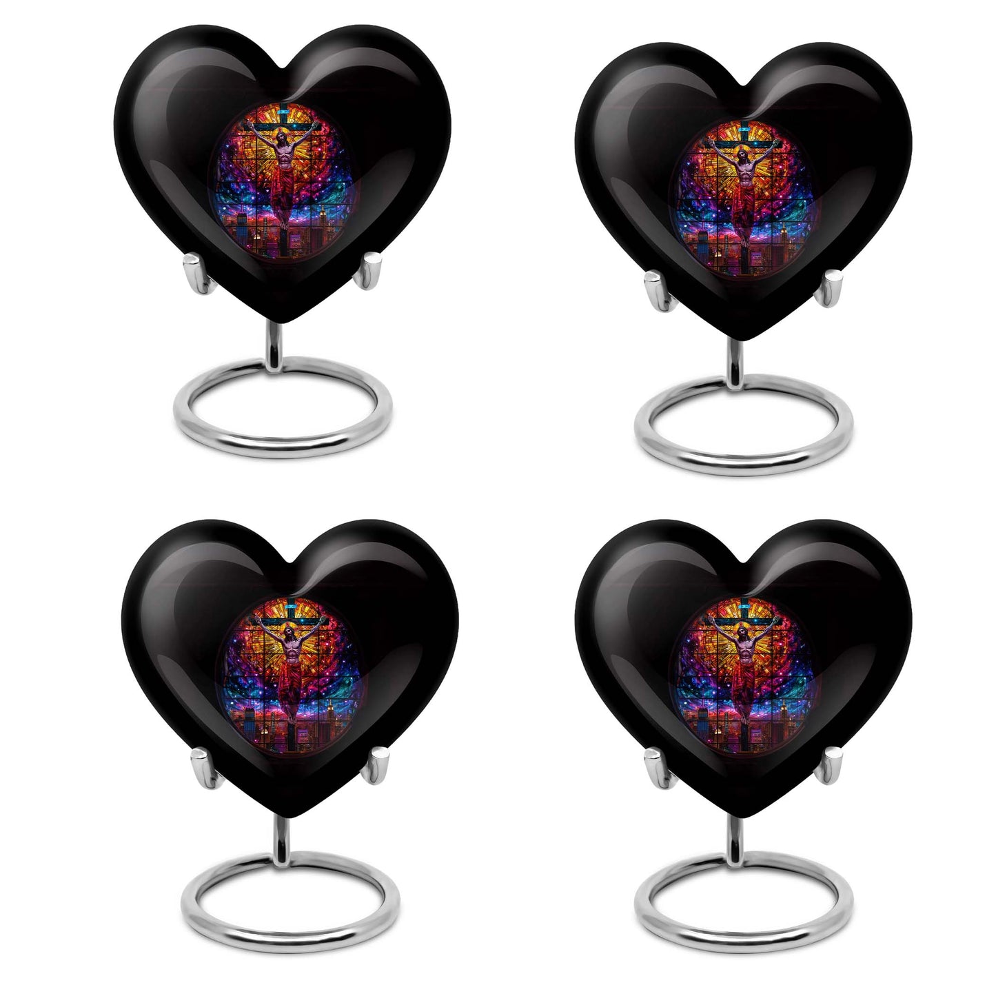 10-inch heart-shaped gramophone-themed cross 