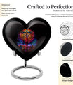 10-inch heart-shaped gramophone-themed cross 