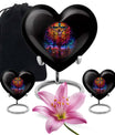 10-inch heart-shaped gramophone-themed cross 