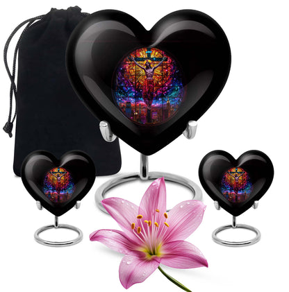 10-inch heart-shaped gramophone-themed cross 