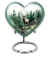 deer cremation urn, personalized engraved 