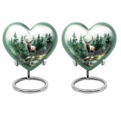 deer cremation urn, personalized engraved 