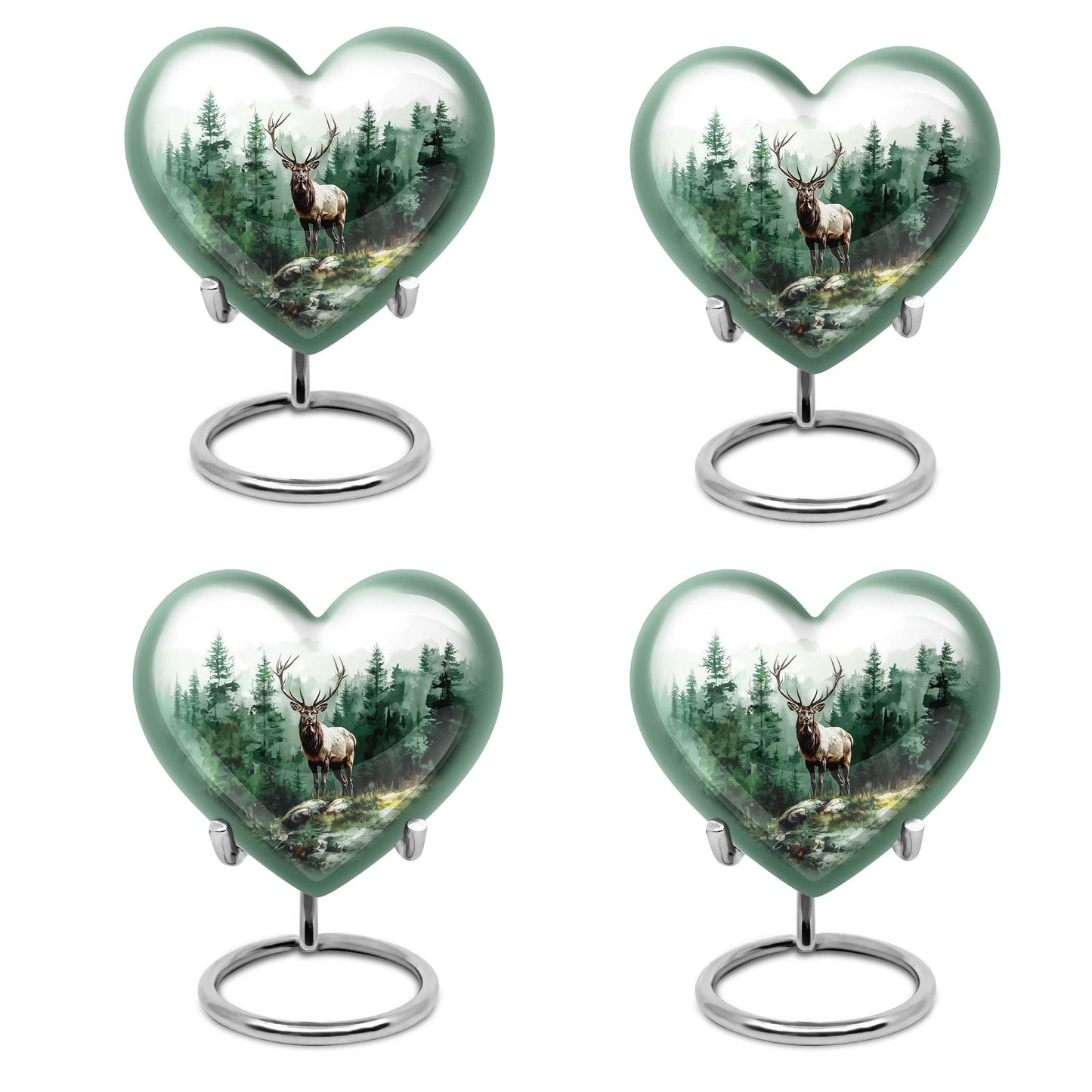 deer cremation urn, personalized engraved 