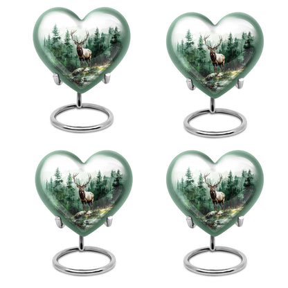 deer cremation urn, personalized engraved 
