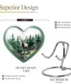 deer cremation urn, personalized engraved 