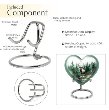 deer cremation urn, personalized engraved 
