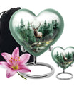 deer cremation urn, personalized engraved 