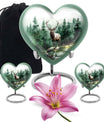 deer cremation urn, personalized engraved 