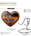 heart-shaped deer urn for memorial ashes