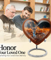 heart-shaped deer urn for memorial ashes