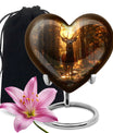 Heart-shaped deer urn 