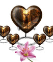 Heart-shaped deer urn 
