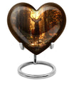 Heart-shaped deer urn 
