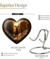 Heart-shaped deer urn 