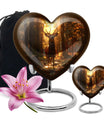 Heart-shaped deer urn 