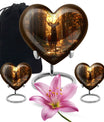 Heart-shaped deer urn 
