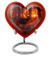 heart-shaped deer urn for human ashes