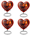 heart-shaped deer urn for human ashes