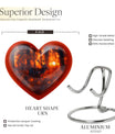 heart-shaped deer urn for human ashes