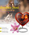 heart-shaped deer urn for human ashes