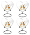 Deer Family Theme 3 Inch Keepsake Pack of 4