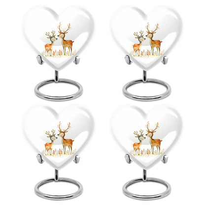 Deer Family Theme 3 Inch Keepsake Pack of 4
