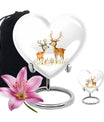 Deer Family Theme Large Urn With 1 Keepsake Urn