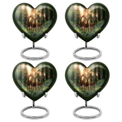 Deer Family Theme 3 Inch Keepsake Pack of 4
