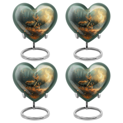 Deer Family Theme 3 Inch Keepsake Pack of 4