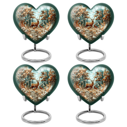 Deer Family Theme 3 Inch Keepsake Pack of 4