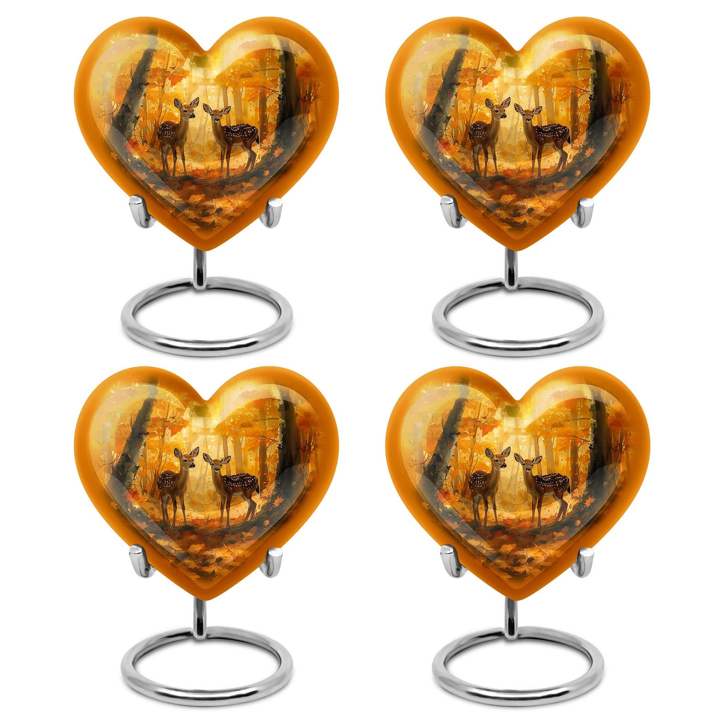 Deer Family Theme 3 Inch Keepsake Pack of 4